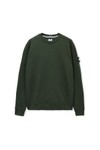 Weekend Offender Mens Green Thunder Crew Sweatshirt With Parachute Binding