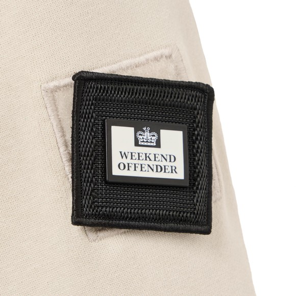 Weekend Offender Mens Off-White Thunder Crew Sweatshirt With Parachute Binding main image