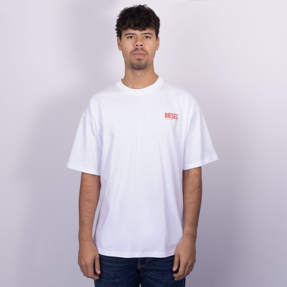 Diesel Mens White T-Boxt Bisk T-Shirt #3