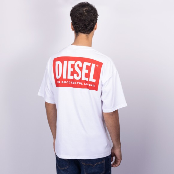 Diesel Mens White T-Boxt Bisk T-Shirt #2