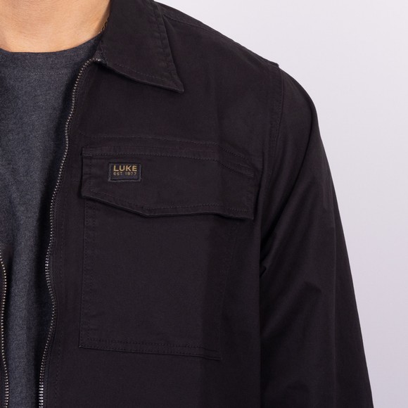 Luke 1977 Mens Black Corinth Overshirt main image