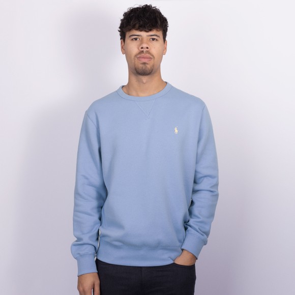 Polo Ralph Lauren Mens Blue Fleece Crew Neck Sweatshirt #2