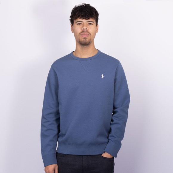 Polo Ralph Lauren Mens Blue Double Knit Sweatshirt #2