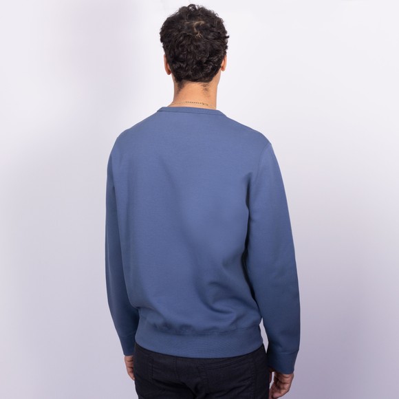 Polo Ralph Lauren Mens Blue Double Knit Sweatshirt #4