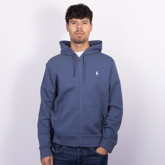 Polo Ralph Lauren Mens Blue Double Knit Tech Hoodie #2