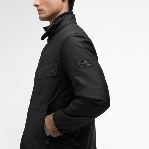 Barbour International Mens Black Chard Wax Jacket #3