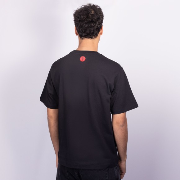 BBC Icecream Mens Black Spray Paint Running Dog T-Shirt #4