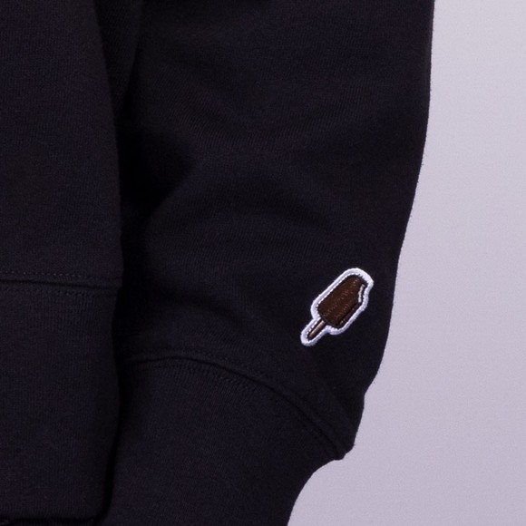 BBC Icecream Mens Black Spray Paint Running Dog Crewneck Sweatshirt #3