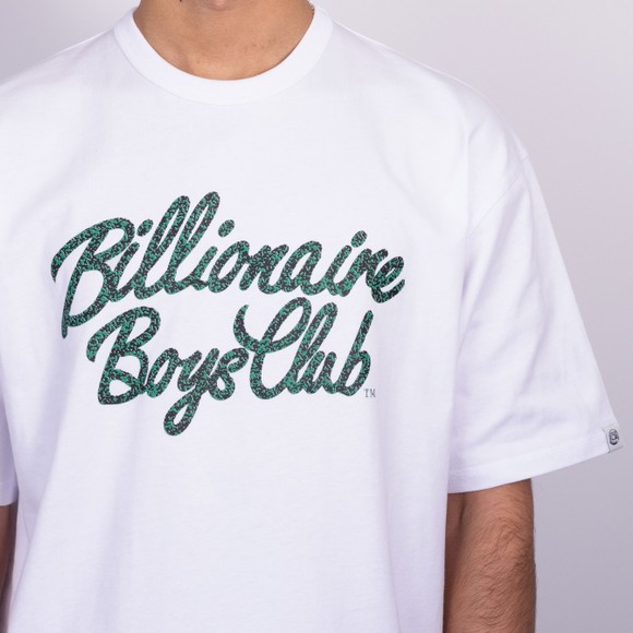 Billionaire Boys Club Mens White Script Oversized T-Shirt #3