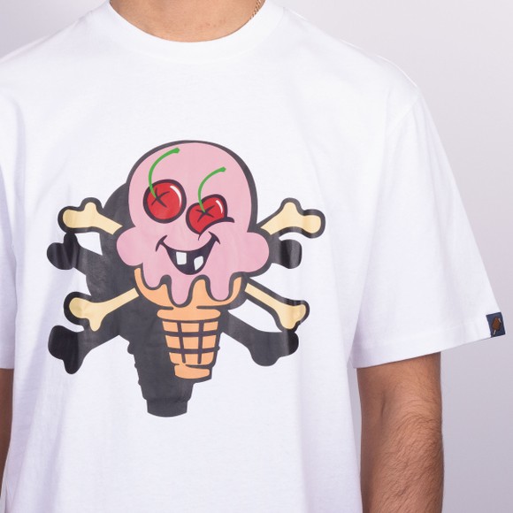 BBC Icecream Mens White Cones & Bones T-Shirt #3