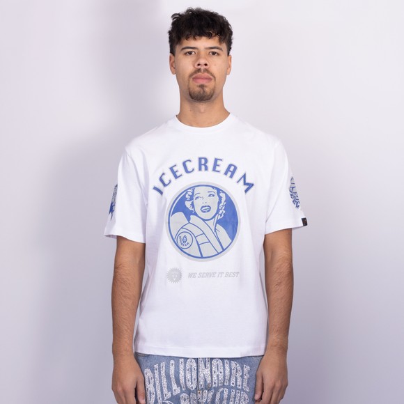 BBC Icecream Mens White Multi Graphic T-Shirt #3