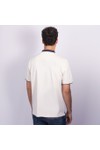 Gant Mens Off-White Graphic Pique Polo Shirt