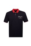 Gant Mens Black Graphic Pique Polo Shirt