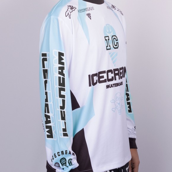 BBC Icecream Mens Multicoloured Motorcycle L/S T-Shirt #4