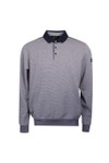 Bugatti Mens Blue Long Sleeve Polo Shirt