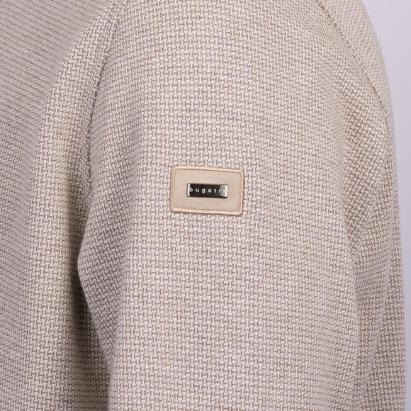 Bugatti Mens Brown Long Sleeve Polo Shirt main image