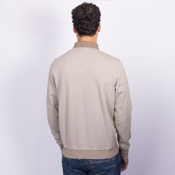 Bugatti Mens Brown Long Sleeve Polo Shirt main image