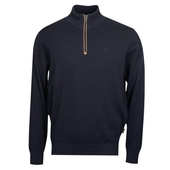 Bugatti Mens Blue Troyer 1/4 Zip Knit main image
