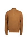 Bugatti Mens Beige Troyer 1/4 Zip Knit