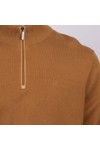 Bugatti Mens Beige Troyer 1/4 Zip Knit