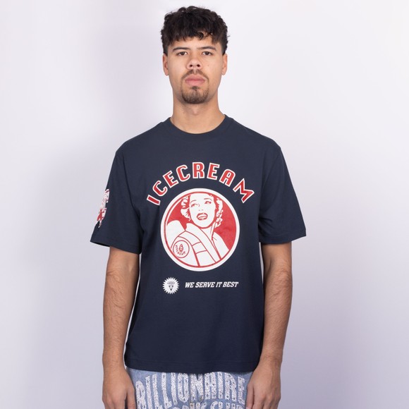 BBC Icecream Mens Blue Multi Graphic T-Shirt #3