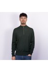 Rodd & Gunn Mens Green Nobles Knit Half Zip Jumper 