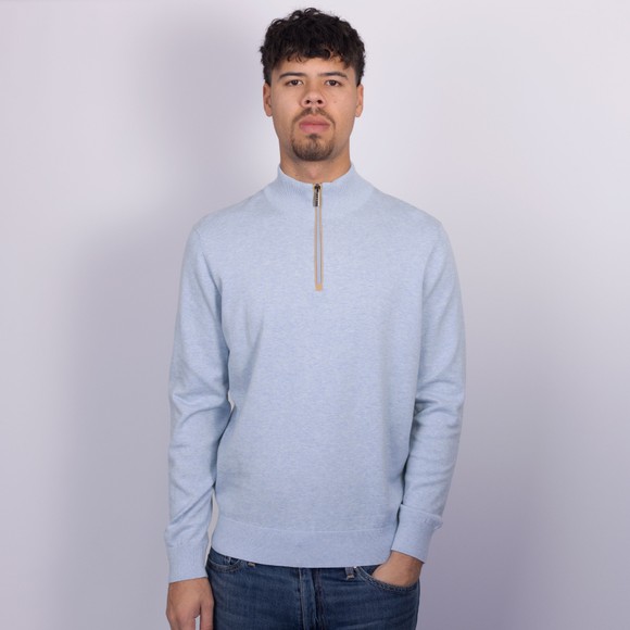 Bugatti Mens Blue Troyer 1/4 Zip Knit main image