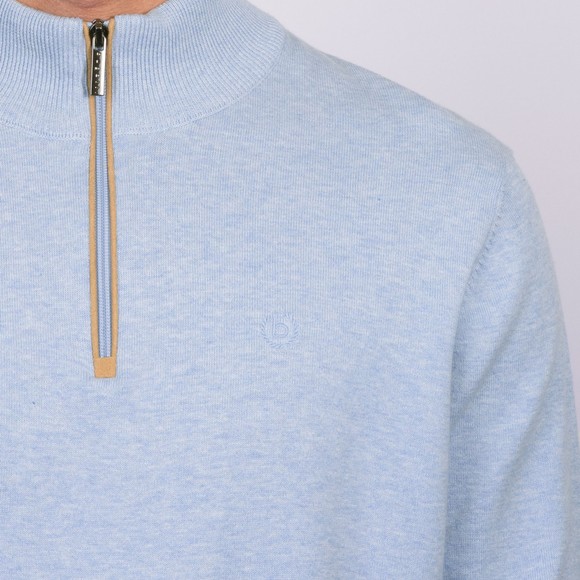 Bugatti Mens Blue Troyer 1/4 Zip Knit main image