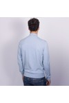 Bugatti Mens Blue Troyer 1/4 Zip Knit