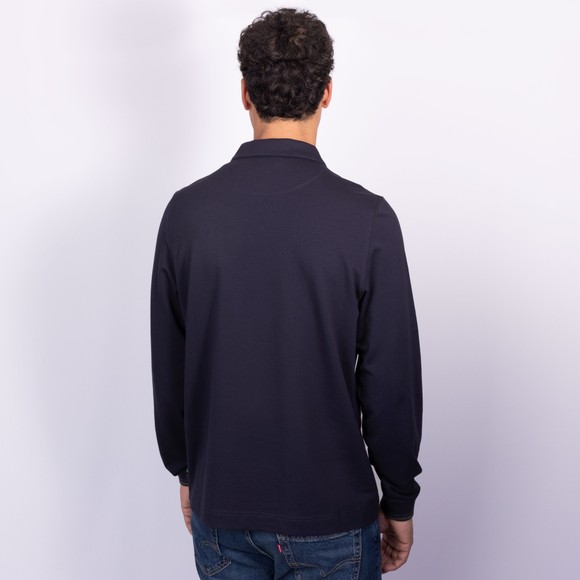 PS Paul Smith Mens Blue Tipping Long Sleeve Polo Shirt #3