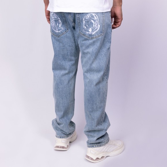 Billionaire Boys Club Mens Blue Arch Logo Denim Jeans  #4