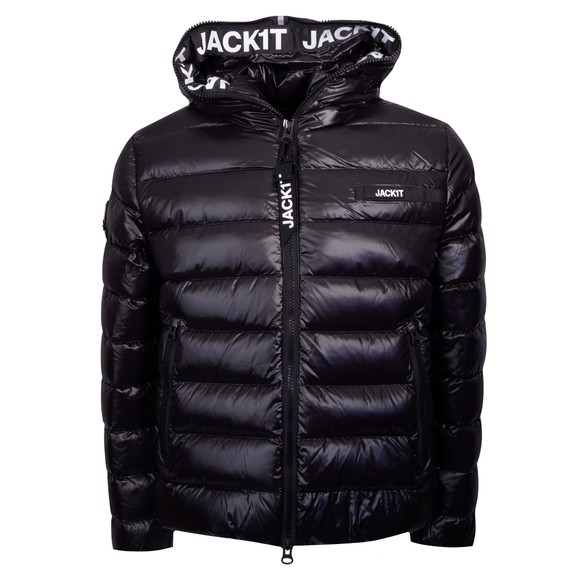 Jack1t Mens Black R3D Slick Racer Hooded Jacket