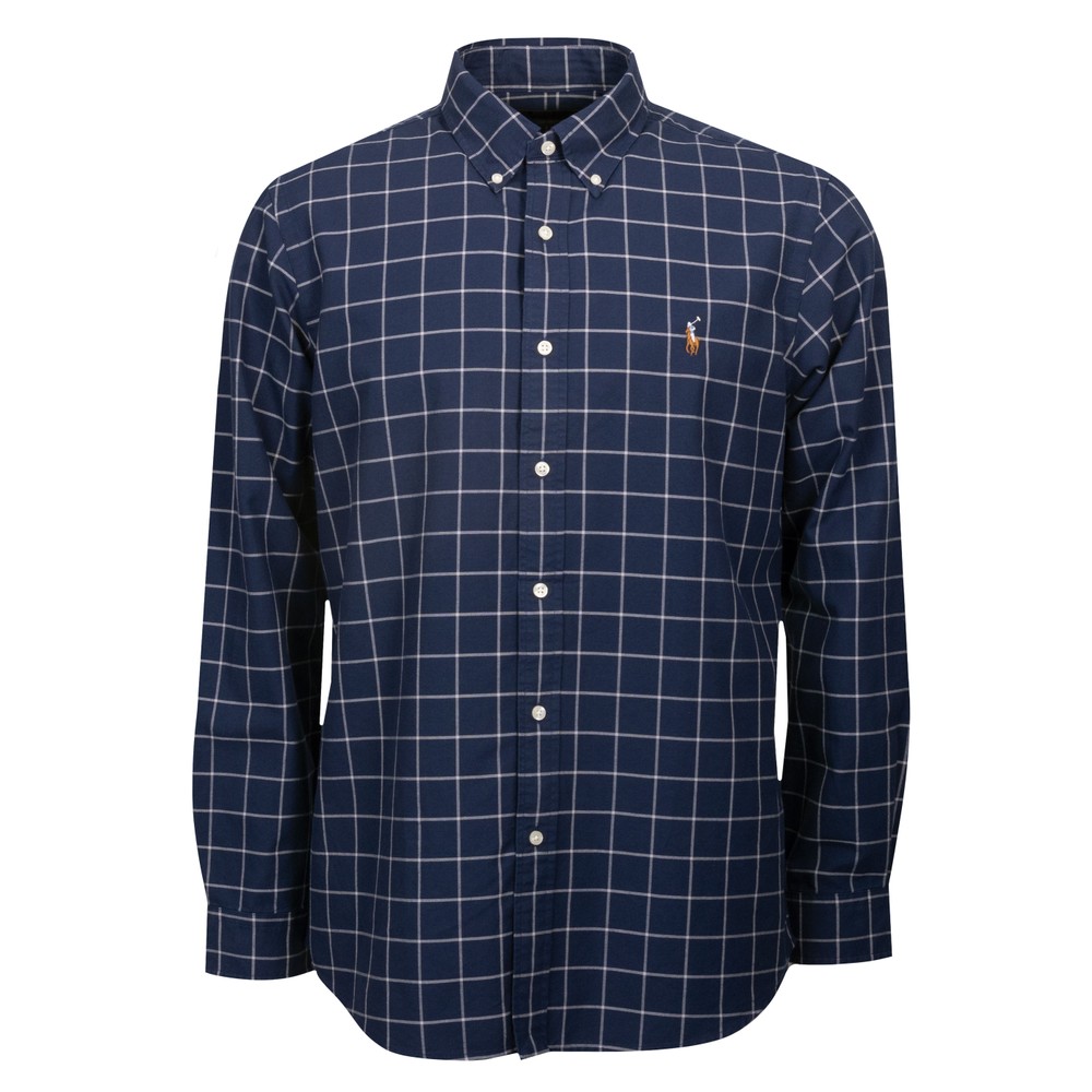 Custom Fit Windowpane Oxford Shirt