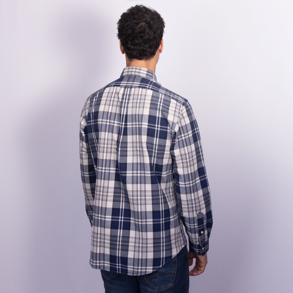 Polo Ralph Lauren Mens White Custom Fit Brushed Oxford Shirt #4