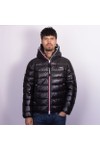 Jack1t Mens Black R3D Tricolour Hooded Jacket