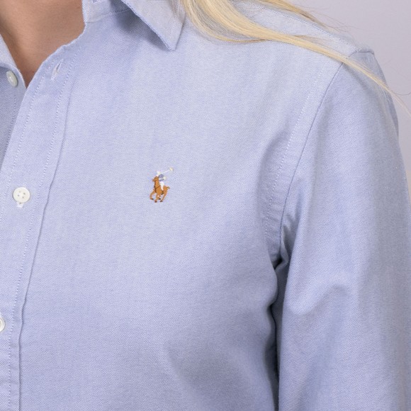 Polo Ralph Lauren Womens Blue Classic Fit Oxford Shirt #4
