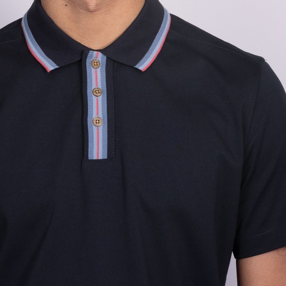 PS Paul Smith Mens Blue Contrast Collar Polo #3