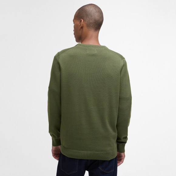 Barbour Lifestyle Mens Green Pima Cotton Crew Jumper #4