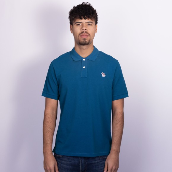 PS Paul Smith Mens Blue Zebra Polo Shirt #2
