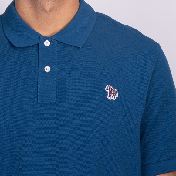 PS Paul Smith Mens Blue Zebra Polo Shirt #3