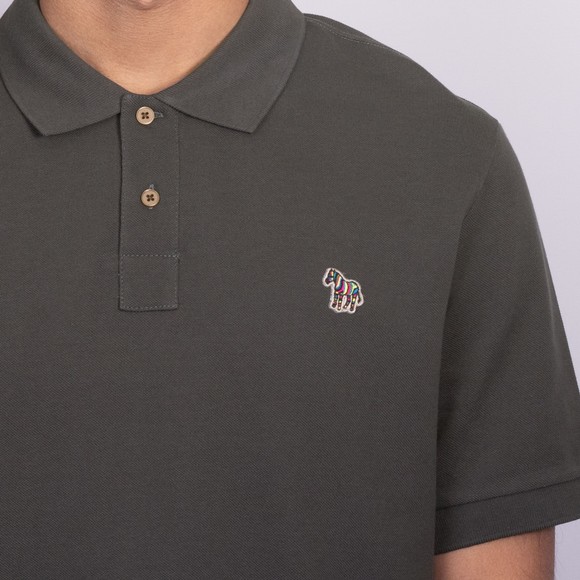 PS Paul Smith Mens Grey Zebra Polo Shirt #3