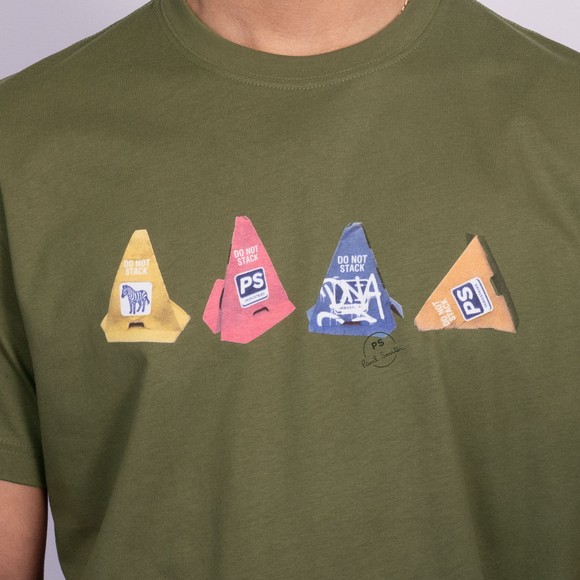 PS Paul Smith Mens Green Cones T-Shirt #3