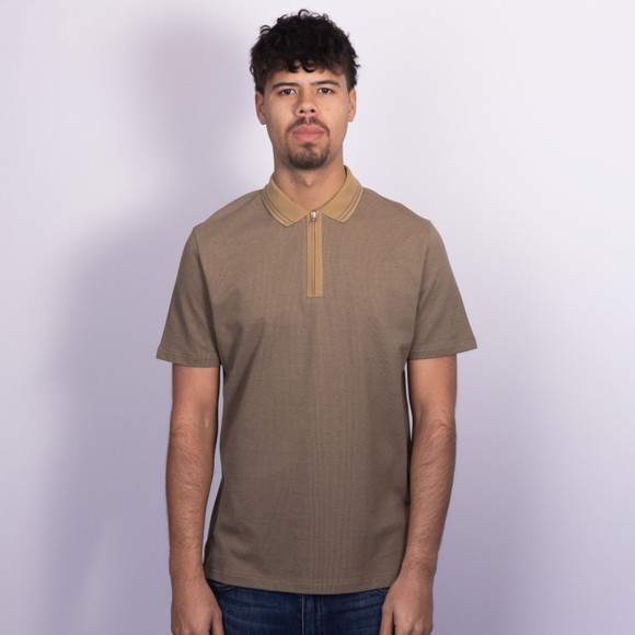 PS Paul Smith Mens Brown Zip Polo Shirt #3
