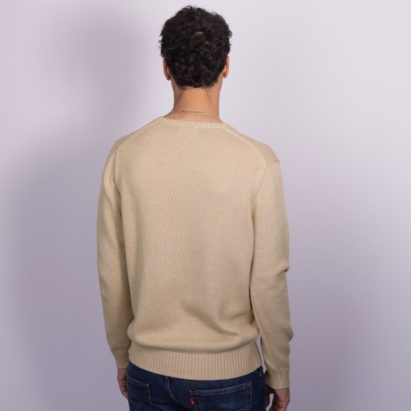 Polo Ralph Lauren Mens Beige Cotton Crewneck Sweater #4