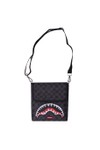 Sprayground Mens Black Scribble Shark Messenger bag