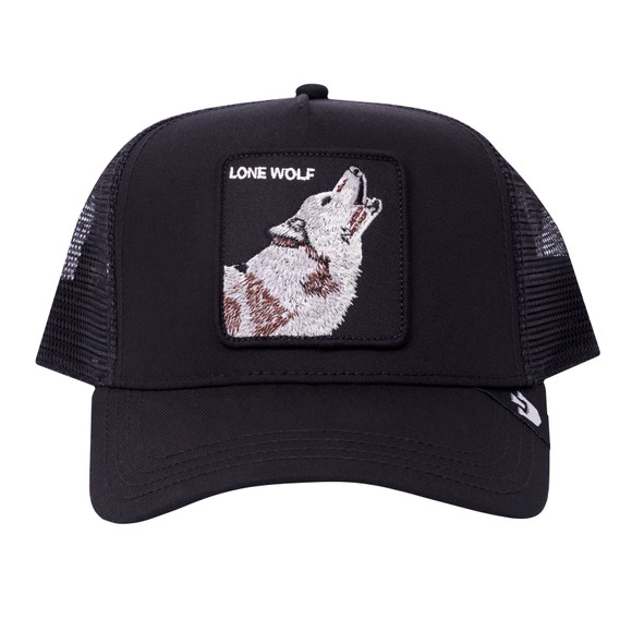 Goorin Bros. Mens Black Lone Wolf Trucker Cap