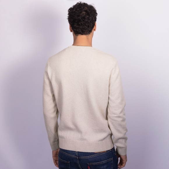 Colorful Standard Mens White Merino Wool Jumper main image