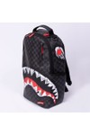 Sprayground Mens Black Scribble Shark Backpack