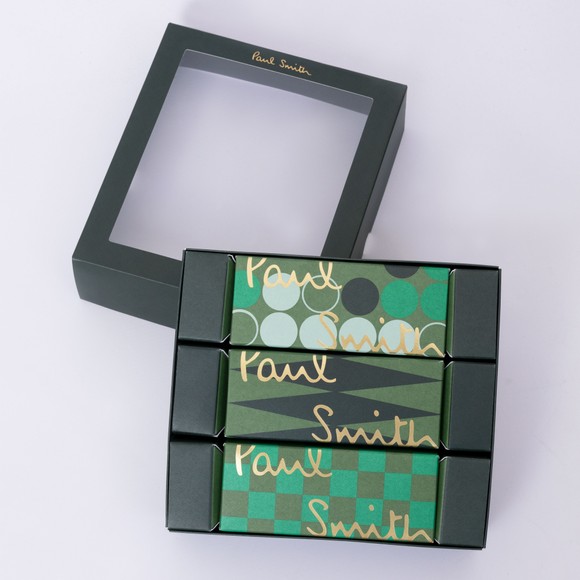 Paul Smith Mens Blue Cracker 3 Pack Boxed Socks #3