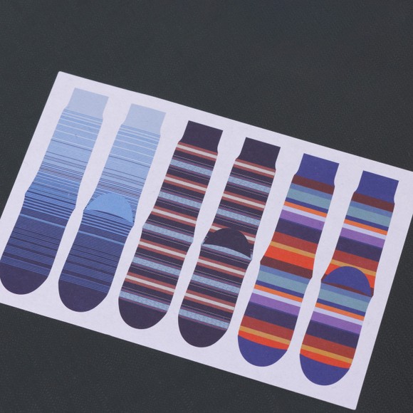 Paul Smith Mens Blue Cracker 3 Pack Boxed Socks #2